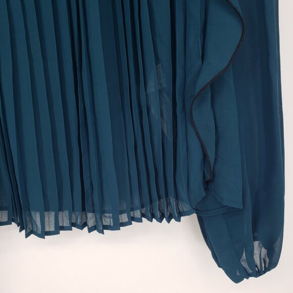 Zara Pleated Ruffle Top - Picture 5 of 9